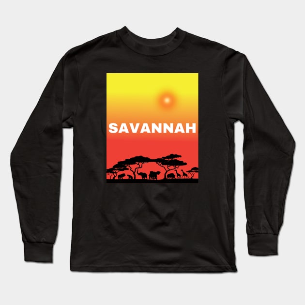 Savannah Long Sleeve T-Shirt by JunniePL